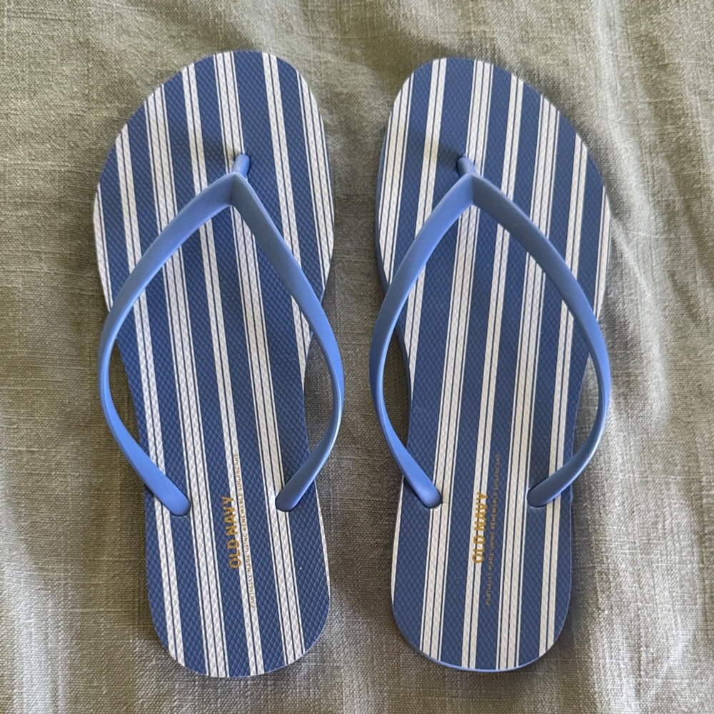 Old Navy Blue Flip Flops